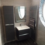 Mosaic window bathroom makeover Belfast