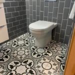 Black and Grey Traditional Wetroom